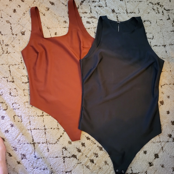 2 PIECE BUNDLE, NWOT, PARADE BODYSUITS, RUST, BLACK, XLARGE - Picture 8 of 11
